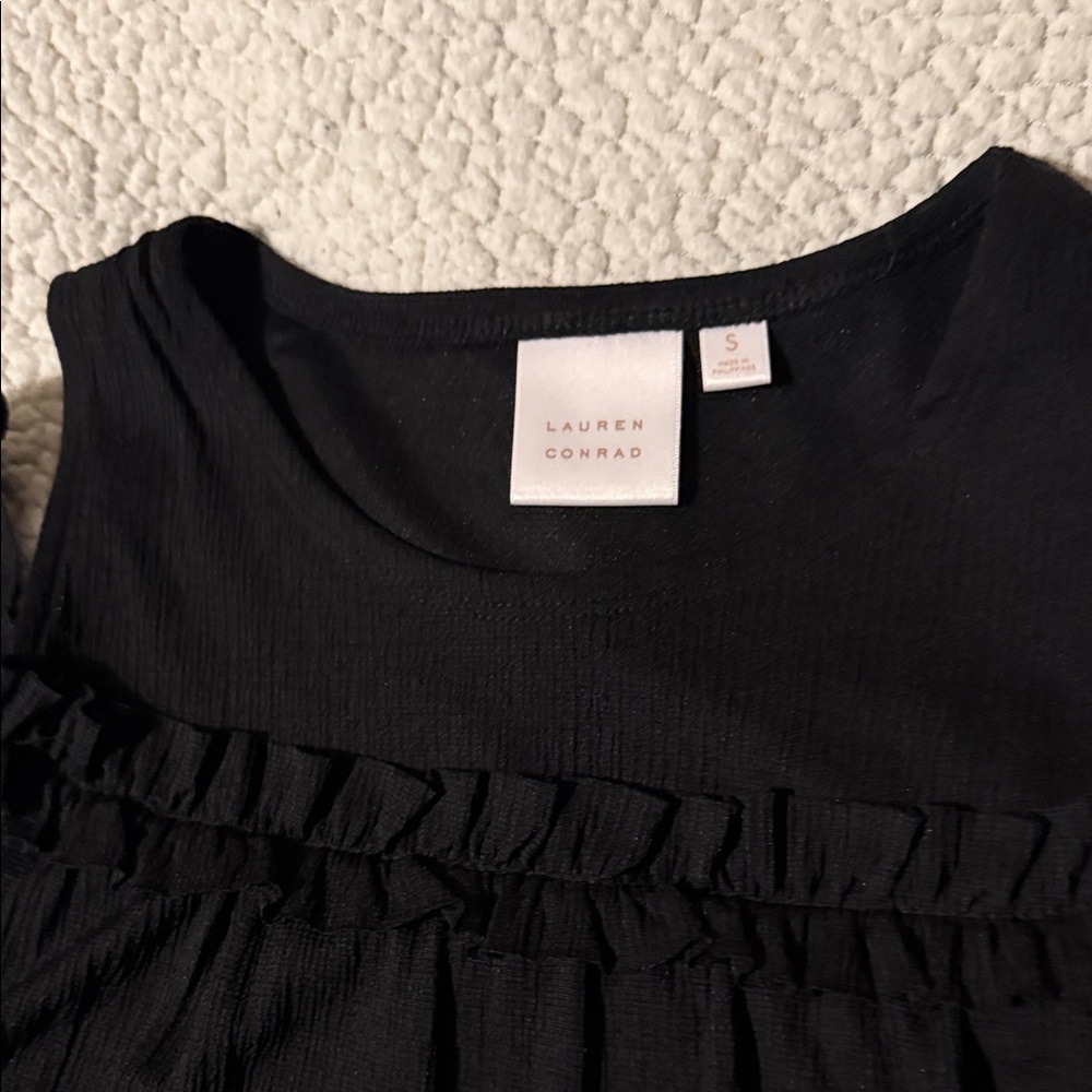 LC Lauren Conrad Black Kids Casual Dress - Picture 2 of 5